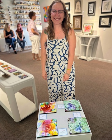 Azure at her First Art Gallery Opening